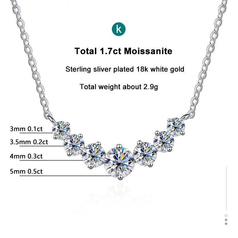 K.NOBSPIN Moissanite Halskette Damen