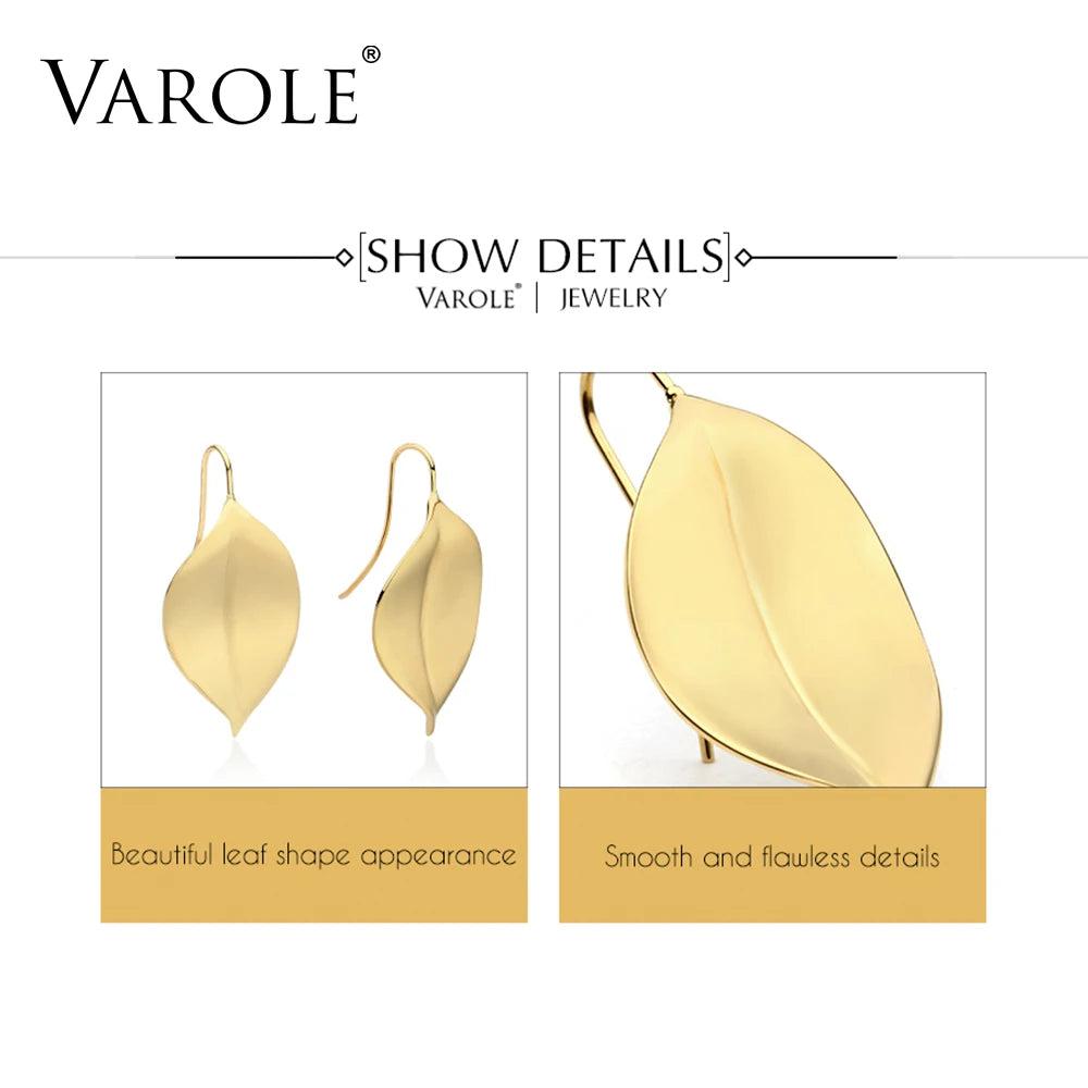 VAROLE Vintage Ohrringe in zeitloser Blattform