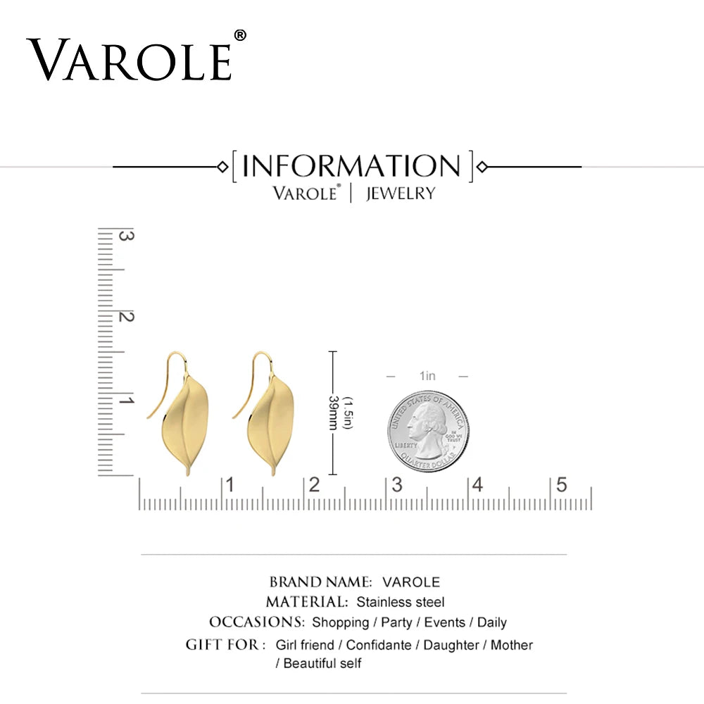 VAROLE Vintage Ohrringe in zeitloser Blattform