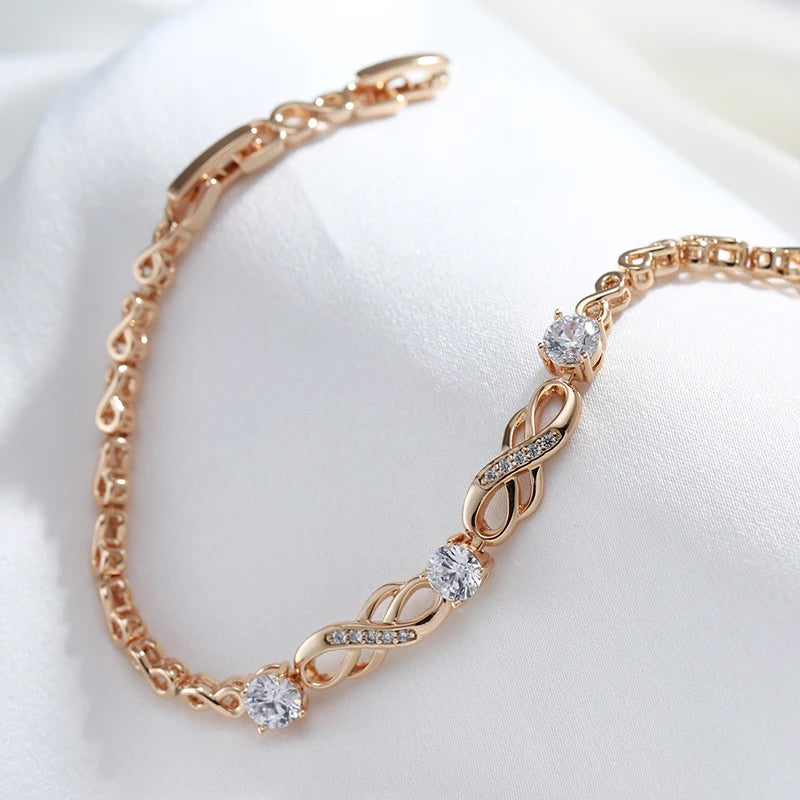 Modisches Armband mit Zirkonen für Damen