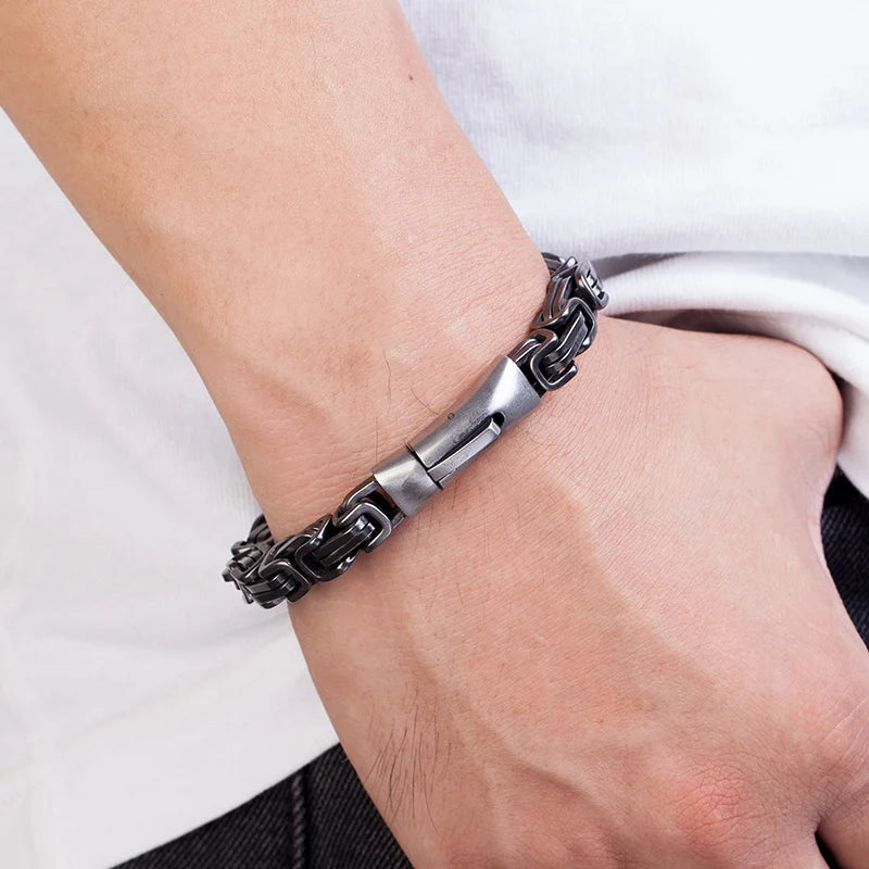 MKENDN Punk Männer Vintage Armband