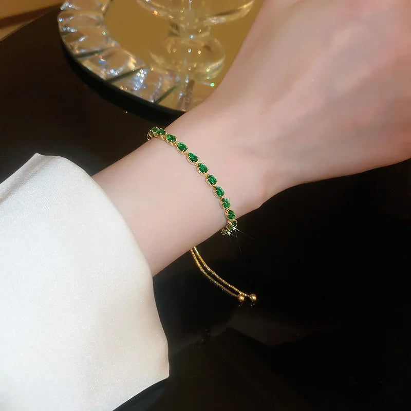 Einstellbares Armband für Damen mit Strass
