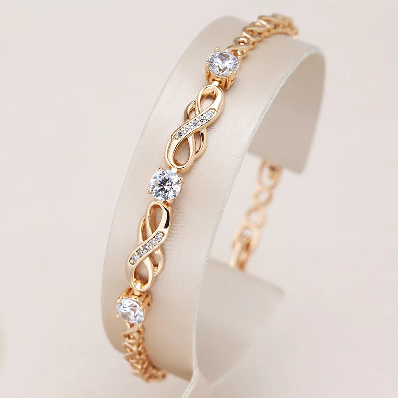 Modisches Armband mit Zirkonen für Damen