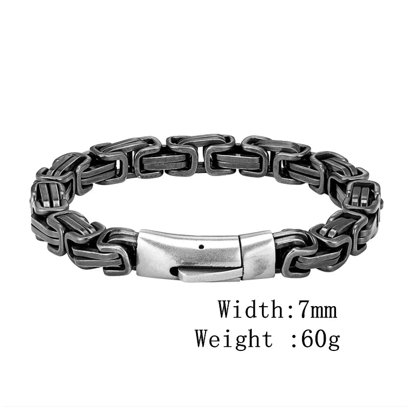 MKENDN Punk Männer Vintage Armband