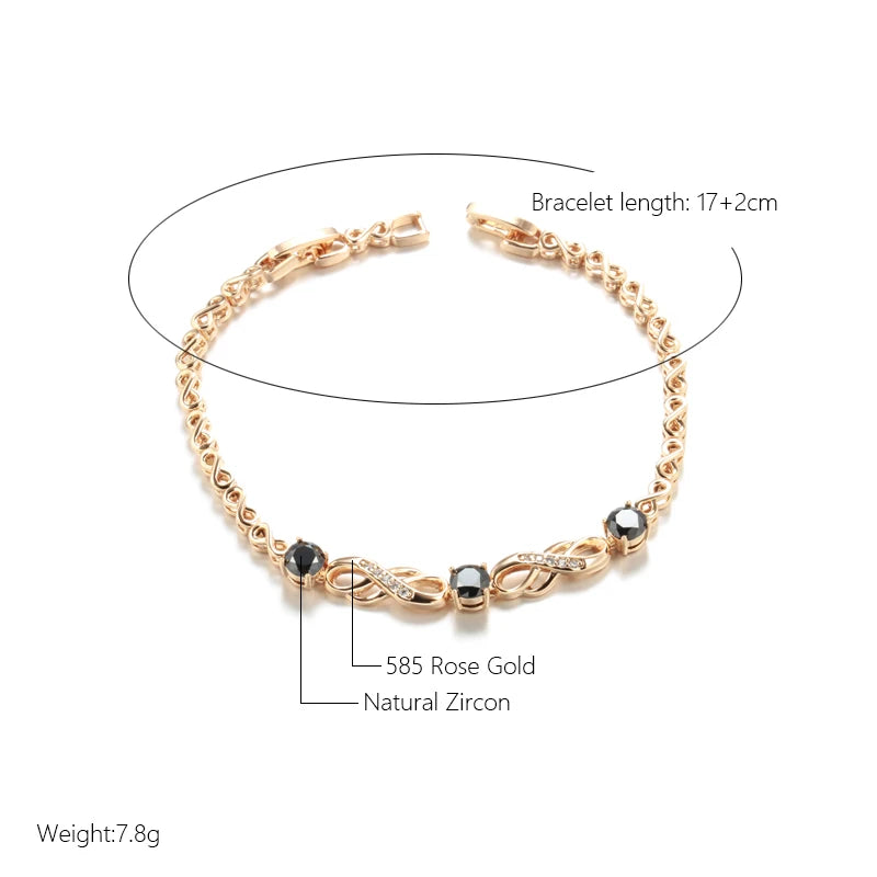 Modisches Armband mit Zirkonen für Damen